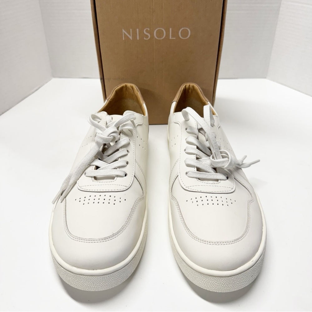 Nisolo | Bria Go To Court Sneaker In White - New With Box - Picture 3 of 12